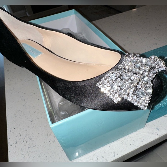 Black Rhinestone Flats - Picture 1 of 4